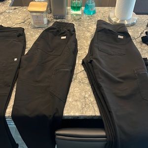 Figs Black Zamora Jogger Scrub Pants.